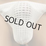 画像: やや小さめ光沢ネットホール黒猫（薄手の穴空き伸縮素材）