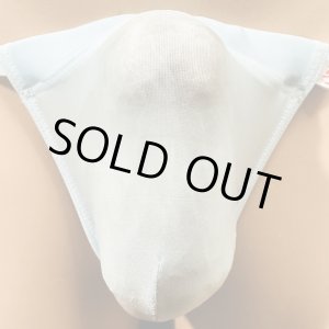 画像: 極小シースルー水着系素材黒猫水色（以前のものより濃い水色です）