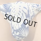 画像: ハイビスカス黒猫ネイビー（薄手の綿混柔らか素材）