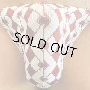 画像: 吉原繋ぎ紋黒猫臙脂（水着系素材）