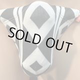 画像: 釘抜き繋ぎ紋様黒猫（薄手の綿混柔らか素材）　