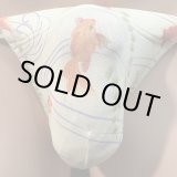 画像: 水紋金魚黒猫（薄手の綿混柔らか素材）