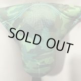 画像: 迷彩黒猫緑（薄手の綿混柔らか素材）