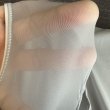 画像3: 2／3幅！！穴空き 極薄シースルー機能性素材六尺薄灰色（仕上がり20センチ幅） (3)