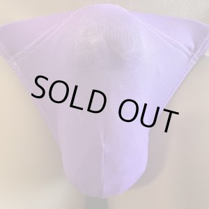 画像: やや小さめ極薄ビジソ風素材黒猫紫(シースルー系素材)