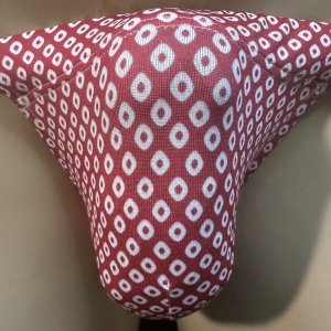 画像: 鹿の子紋様黒猫(薄手の綿混柔らか素材)