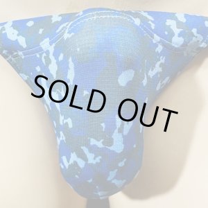 画像: 迷彩黒猫青(薄手の綿混柔らか素材)