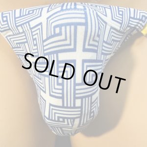 画像: 六弥太格子（ろくやたごうし）紋様黒猫　（薄手の綿混柔らか素材）