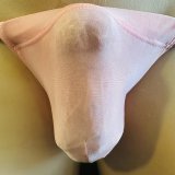 画像: 染め!!やや小さめシースルー水着系素材黒猫薄橙