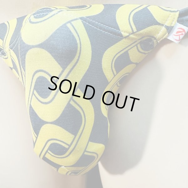 画像2: 吉原繋ぎ紋様黒猫（薄手の綿混柔らか素材） (2)