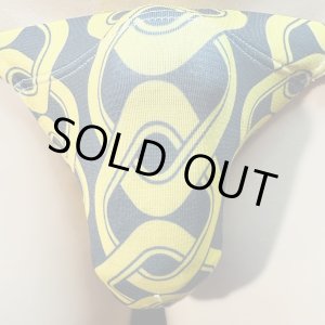 画像: 吉原繋ぎ紋様黒猫(薄手の綿混柔らか素材)