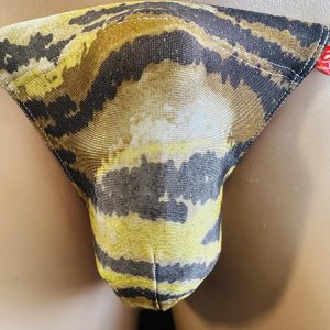 画像: ラメ虎迷彩黒猫(しっかり水着系素材)