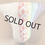 画像: ハーフレインボー吉原繋ぎ黒猫（薄手の綿混柔らか素材）