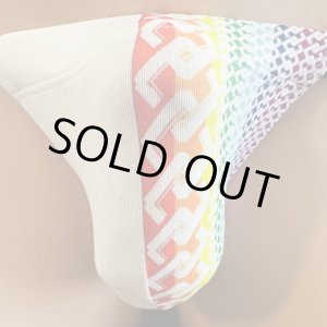 画像: ハーフレインボー吉原繋ぎ黒猫(薄手の綿混柔らか素材)